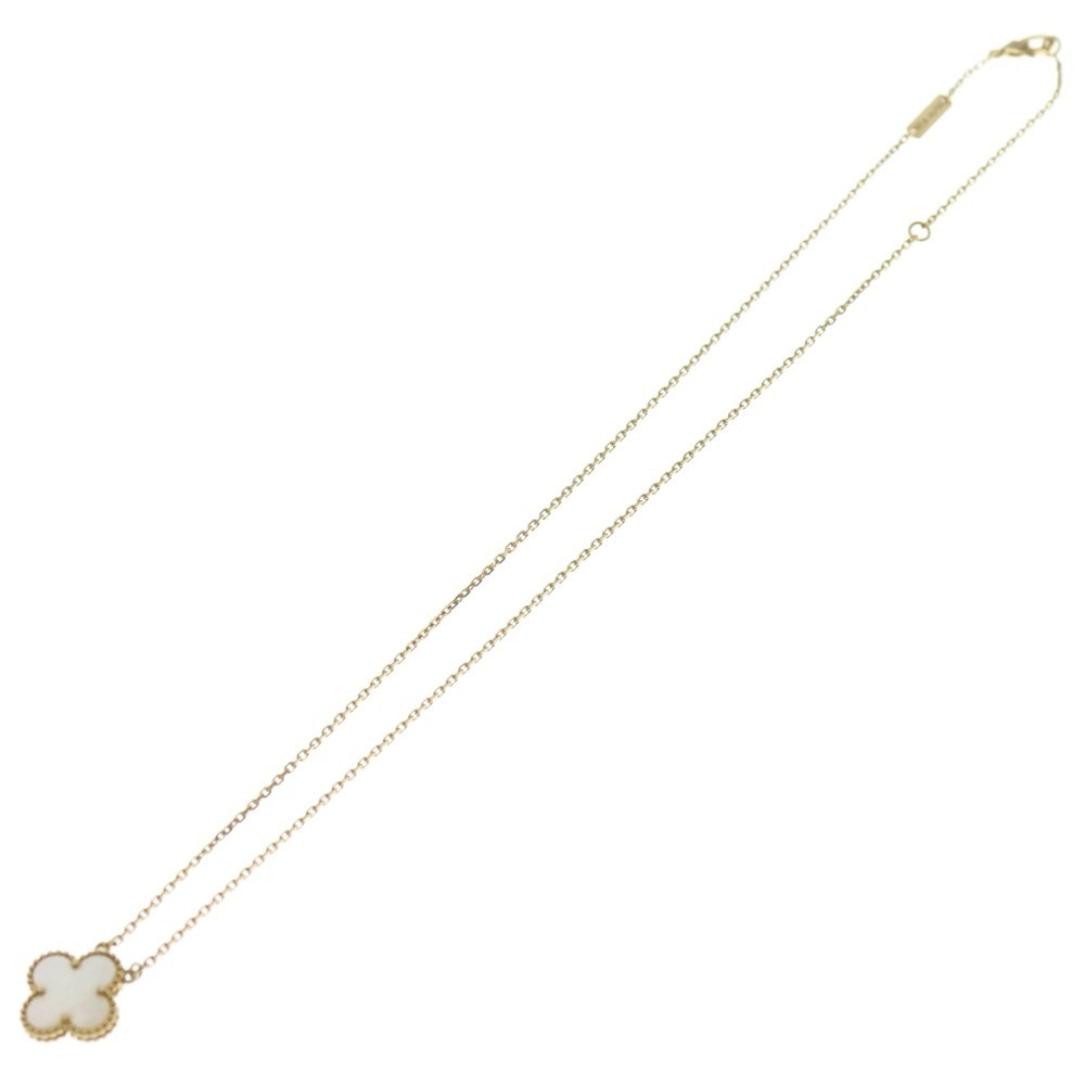Van Cleef & Arpels(ヴァンクリーフアンドアーペル) ヴィンテージアルハンブラ マザーオブパール ネックレス イエローゴールド 750YG VCARA45900 ジュエリー レディース