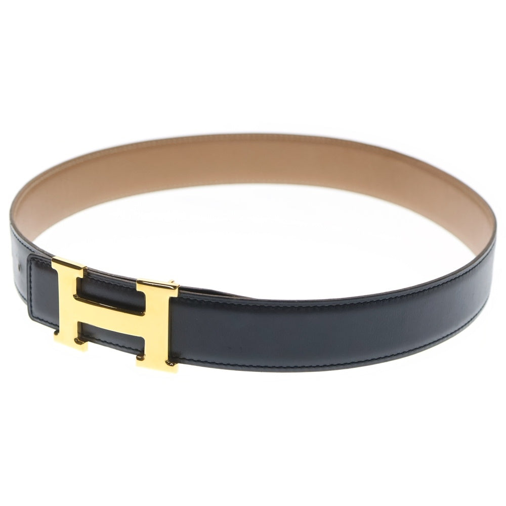 HERMES(エルメス) コンスタンス Hベルト レザー ブラック ノワール ゴールド金具 #70 〇Z刻印