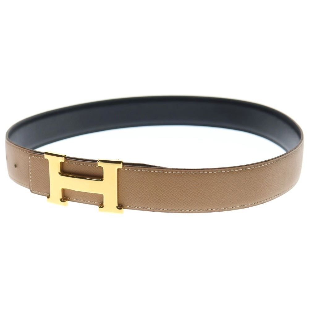 HERMES(エルメス) コンスタンス Hベルト レザー ブラック ノワール ゴールド金具 #70 〇Z刻印