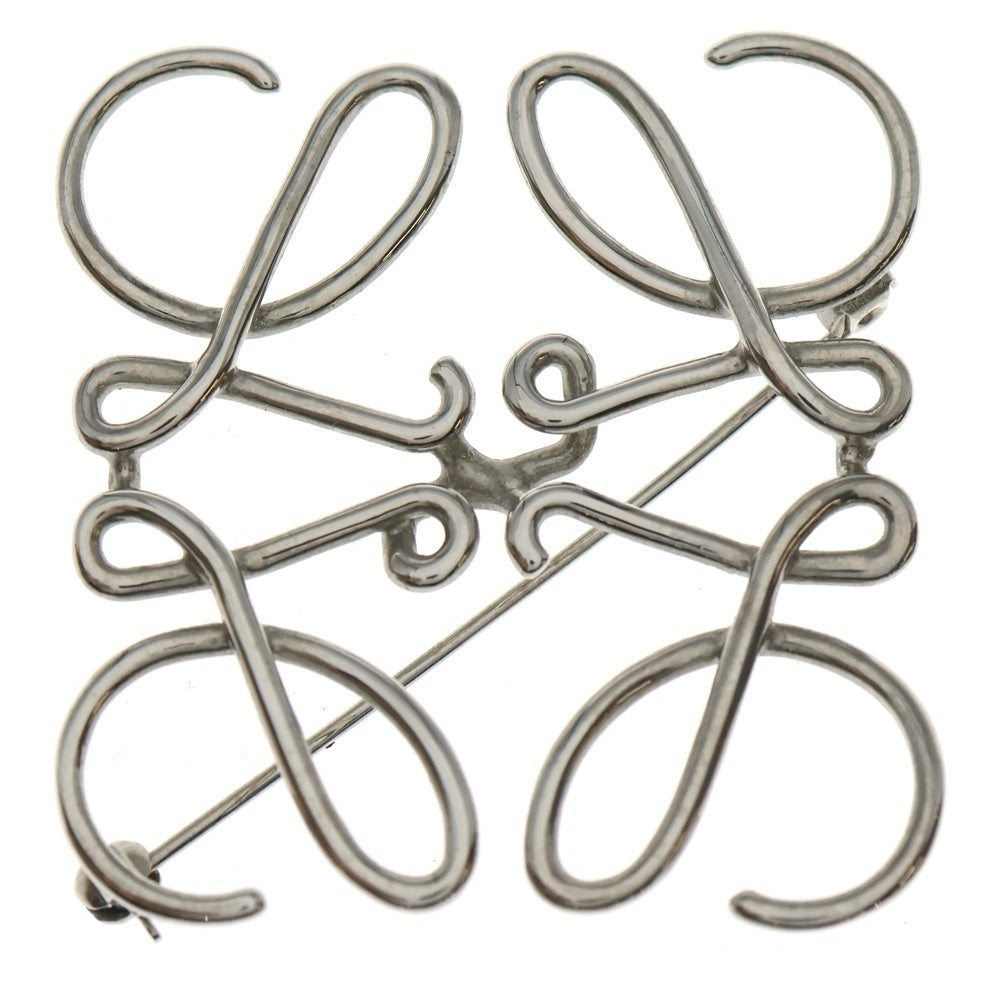 LOEWE(ロエベ) アナグラム ロゴ ブローチ ピンバッジ シルバー レディース