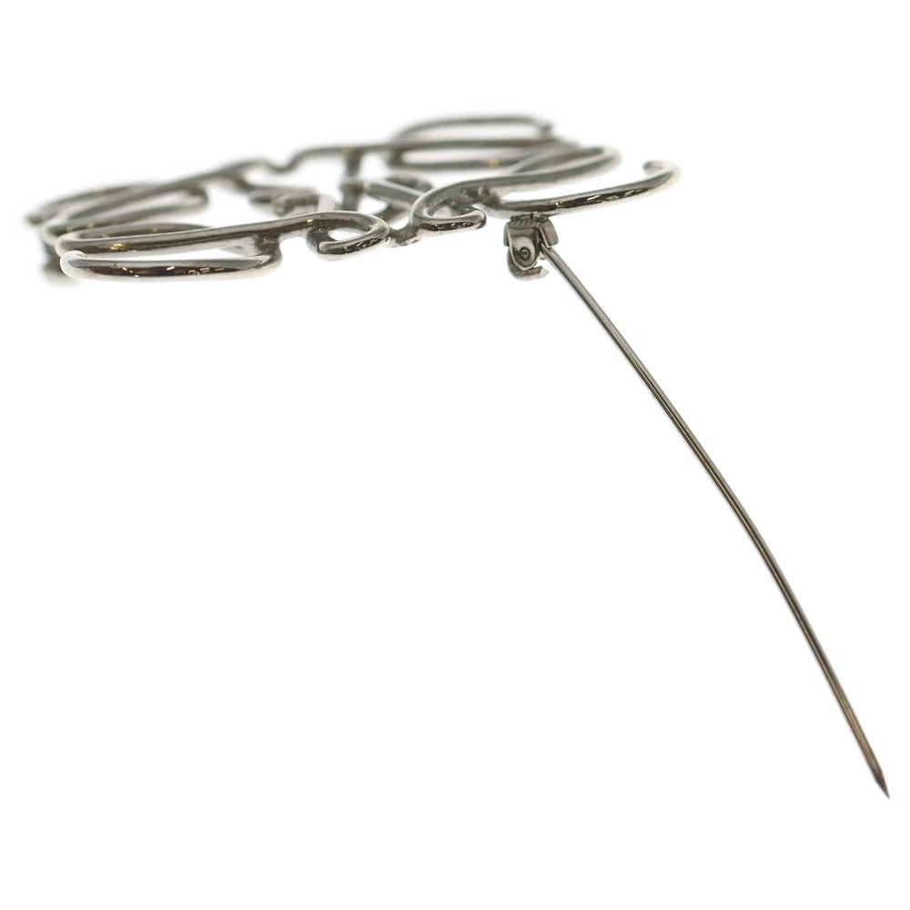 LOEWE(ロエベ) アナグラム ロゴ ブローチ ピンバッジ シルバー レディース