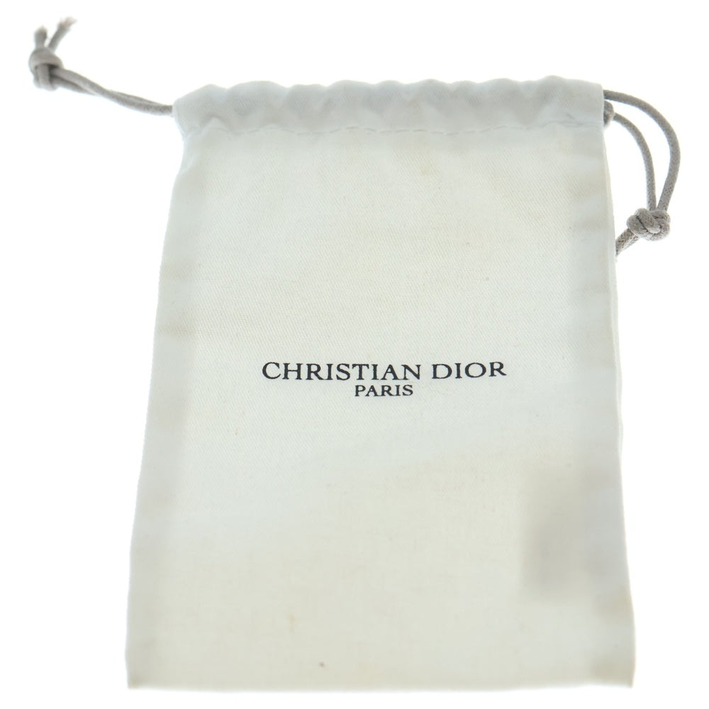 Christian Dior(クリスチャンディオール) CDロゴ ラインストーン パールピアス ゴールド GP レディース