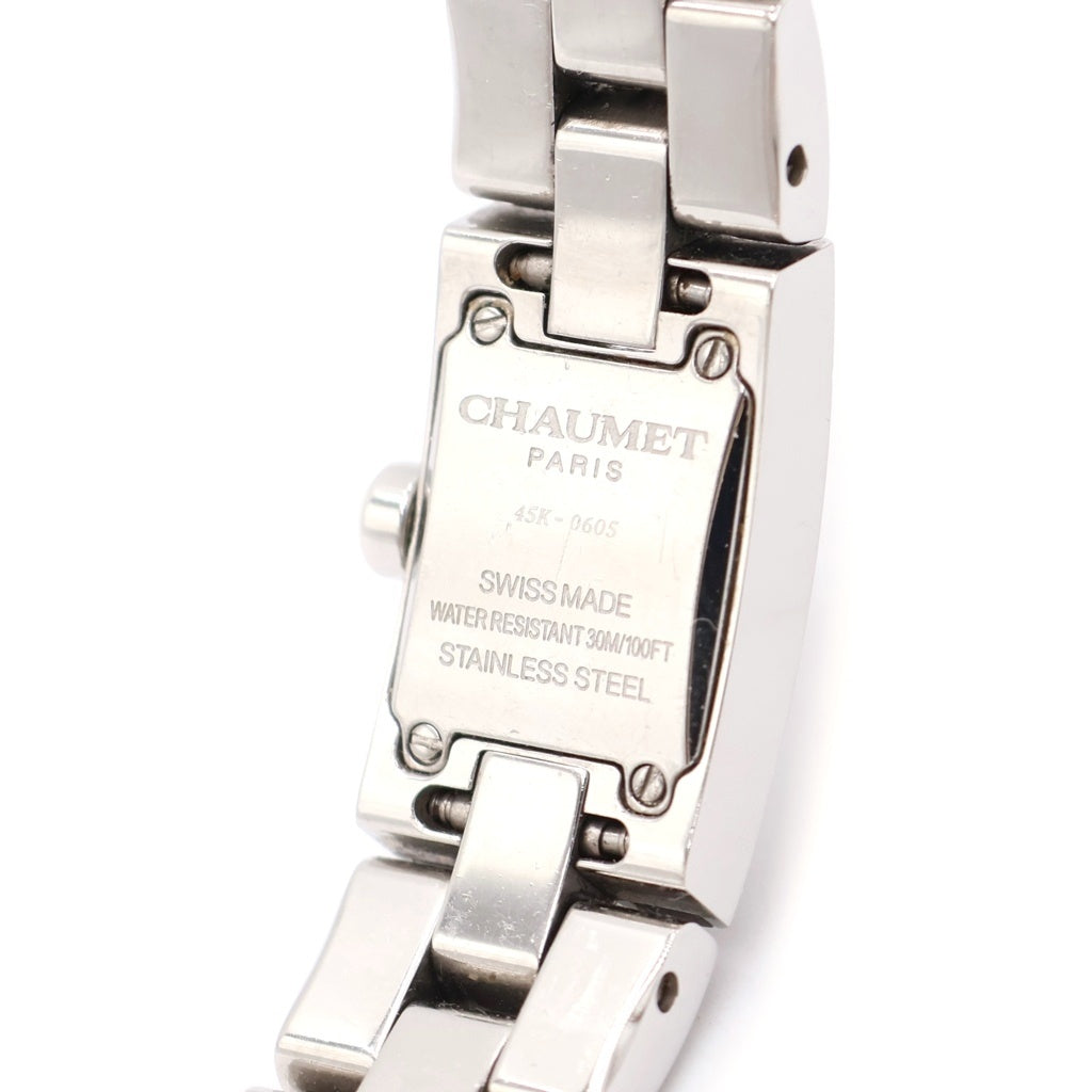 CHAUMET(ショーメ) ケイシス グレー文字盤 SS/QZ ステンレス クォーツ 電池式 腕時計 レディース