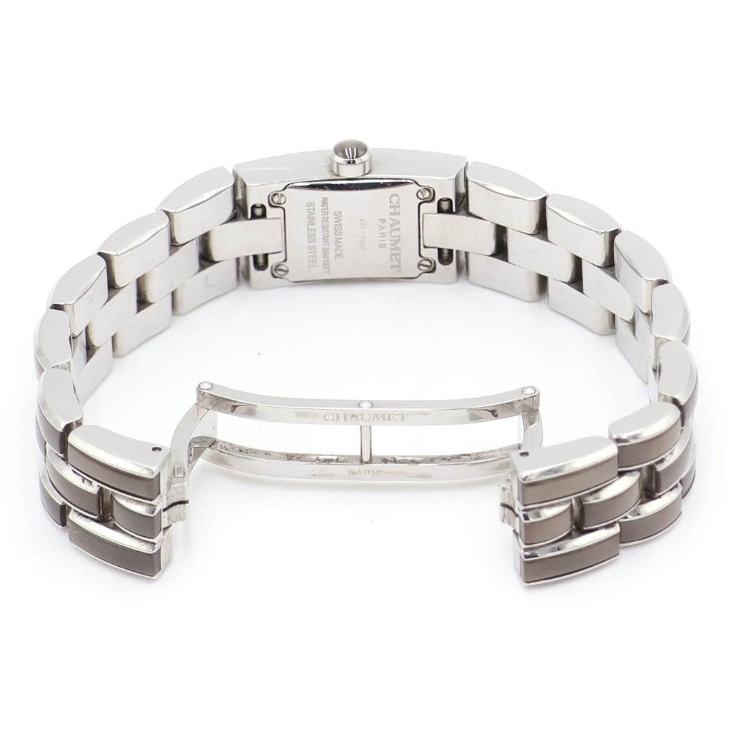 CHAUMET(ショーメ) ケイシス グレー文字盤 SS/QZ ステンレス クォーツ 電池式 腕時計 レディース