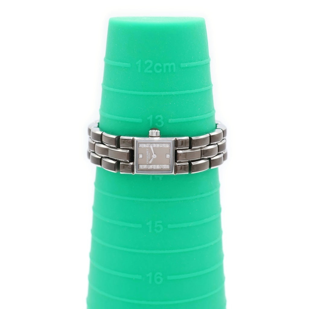 CHAUMET(ショーメ) ケイシス グレー文字盤 SS/QZ ステンレス クォーツ 電池式 腕時計 レディース