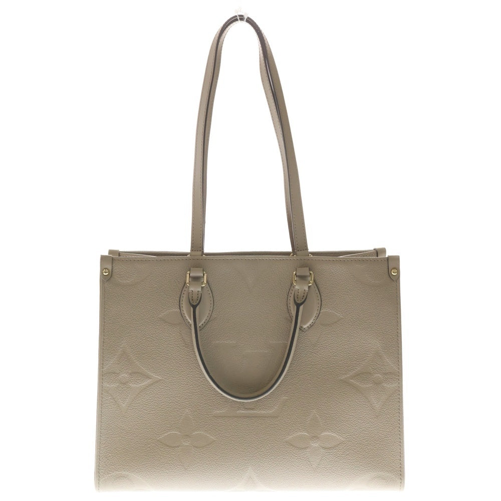 LOUIS VUITTON(ルイヴィトン) モノグラムアンプラント オンザゴーMM トゥルトレール トートバッグ ハンドバッグ ベージュ レザー M45607 ゴールド金具 レディース