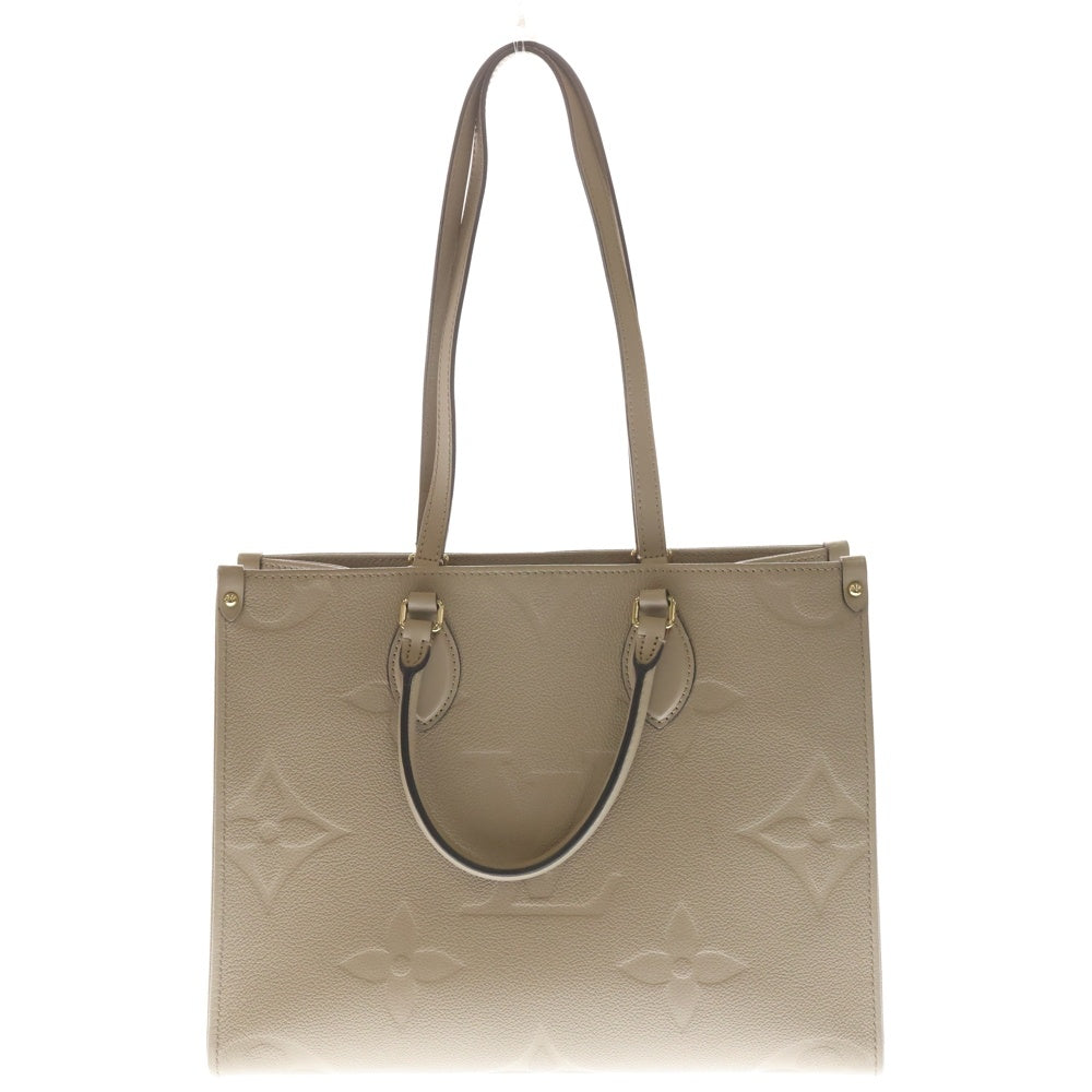 LOUIS VUITTON(ルイヴィトン) モノグラムアンプラント オンザゴーMM トゥルトレール トートバッグ ハンドバッグ ベージュ レザー M45607 ゴールド金具 レディース