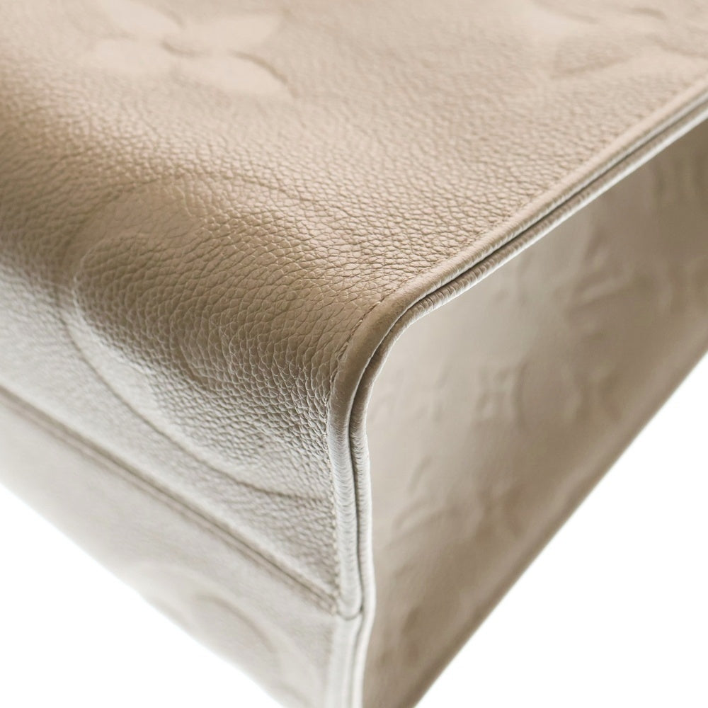 LOUIS VUITTON(ルイヴィトン) モノグラムアンプラント オンザゴーMM トゥルトレール トートバッグ ハンドバッグ ベージュ レザー M45607 ゴールド金具 レディース