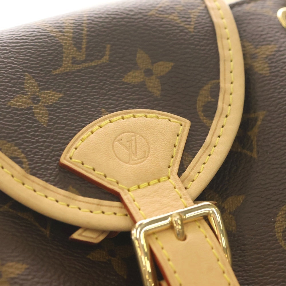 LOUIS VUITTON(ルイヴィトン) モノグラム オデッセイPM ショルダーバッグ チェーンバッグ ブラウン レザー×PVC M25085 ゴールド金具 レディース