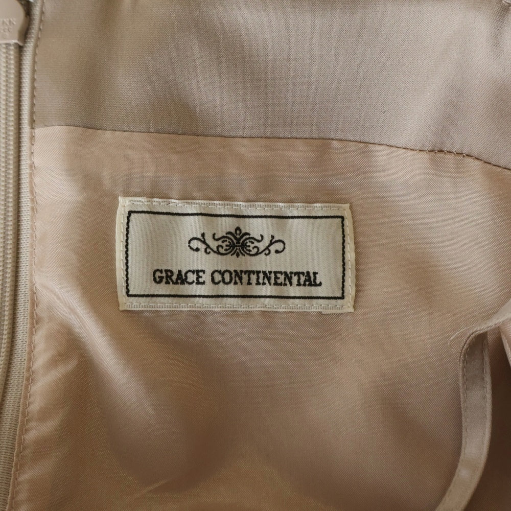 NO BRAND(ノーブランド) レースデザインキャミワンピース イエロー レディース