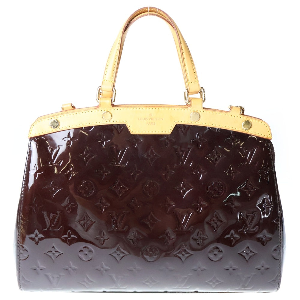 LOUIS VUITTON(ルイヴィトン) ヴェルニ ブレアMM ハンドバッグ 2wayショルダーバッグ アマラント パテントレザー M91619 レディース