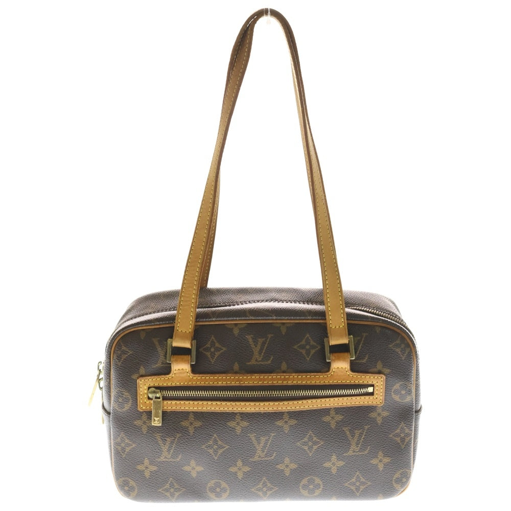 LOUIS VUITTON(ルイヴィトン) モノグラム シテMM ハンドバッグ ブラウン PVCレザー M51182