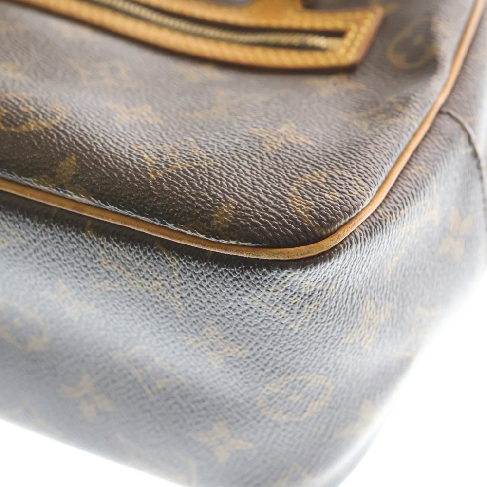 LOUIS VUITTON(ルイヴィトン) モノグラム シテMM ハンドバッグ ブラウン PVCレザー M51182