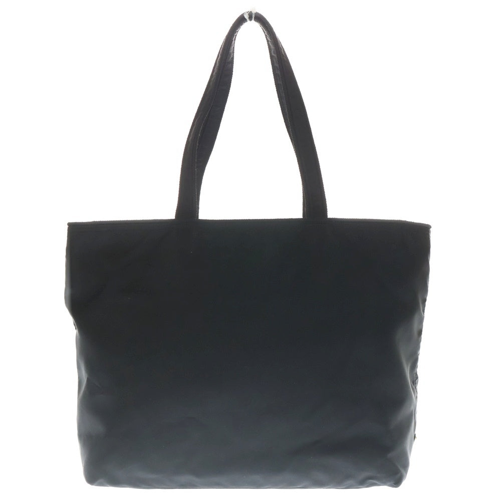 PRADA(プラダ) リボンモチーフ トートバッグ ハンドバッグ ブラック ナイロン 1BG028 ゴールド金具 レディース