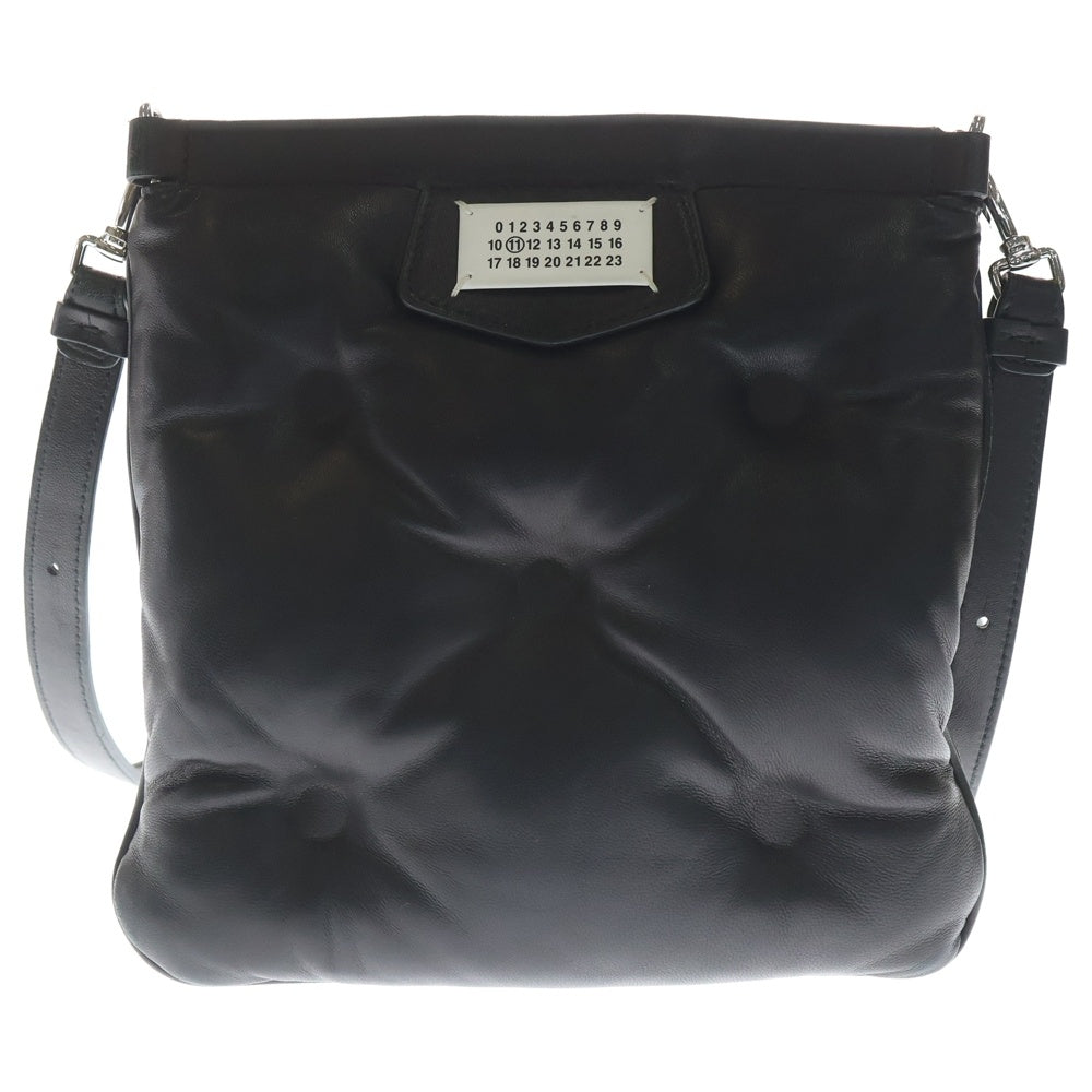 Maison Martin Margiela(メゾンマルタンマルジェラ) グラムスラム ショルダーバッグ ブラック レザー SB1WG0005 シルバー金具 レディース