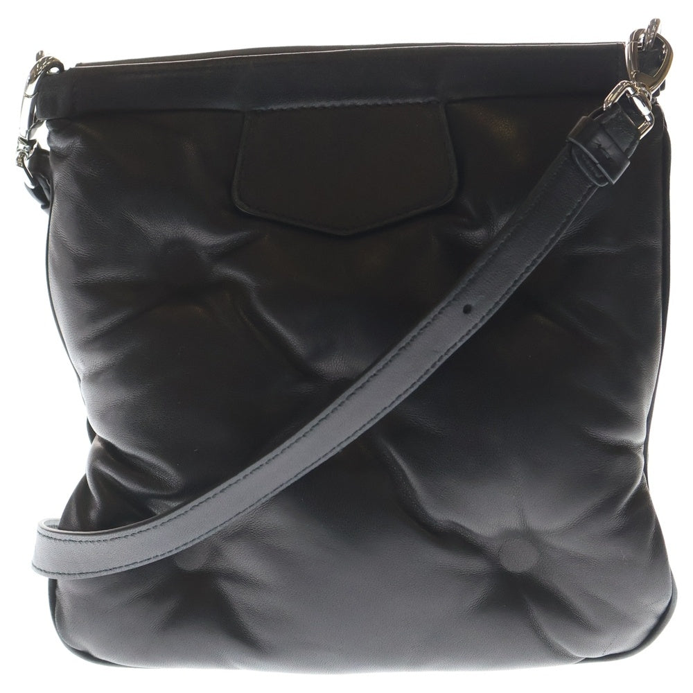 Maison Martin Margiela(メゾンマルタンマルジェラ) グラムスラム ショルダーバッグ ブラック レザー SB1WG0005 シルバー金具 レディース