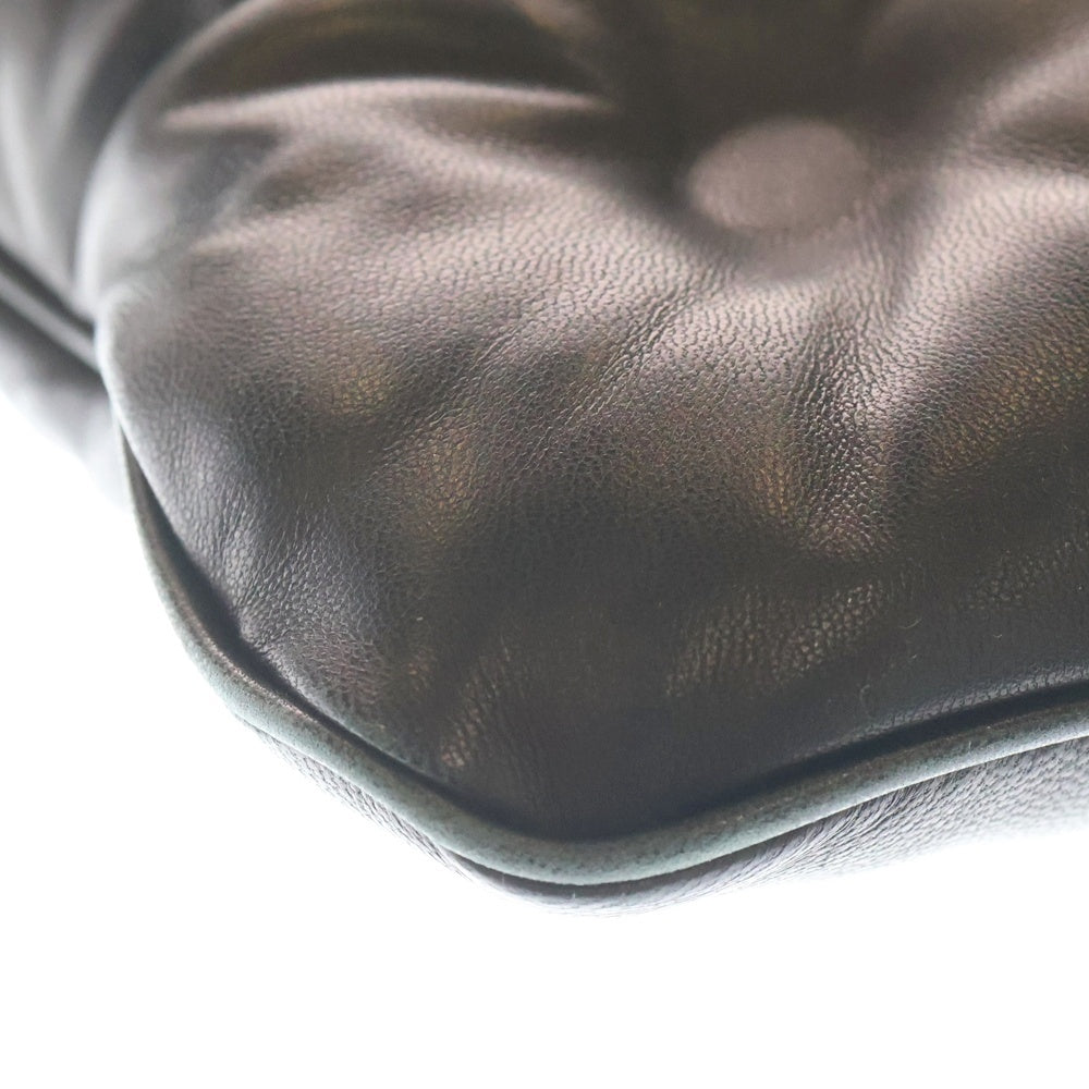 Maison Martin Margiela(メゾンマルタンマルジェラ) グラムスラム ショルダーバッグ ブラック レザー SB1WG0005 シルバー金具 レディース