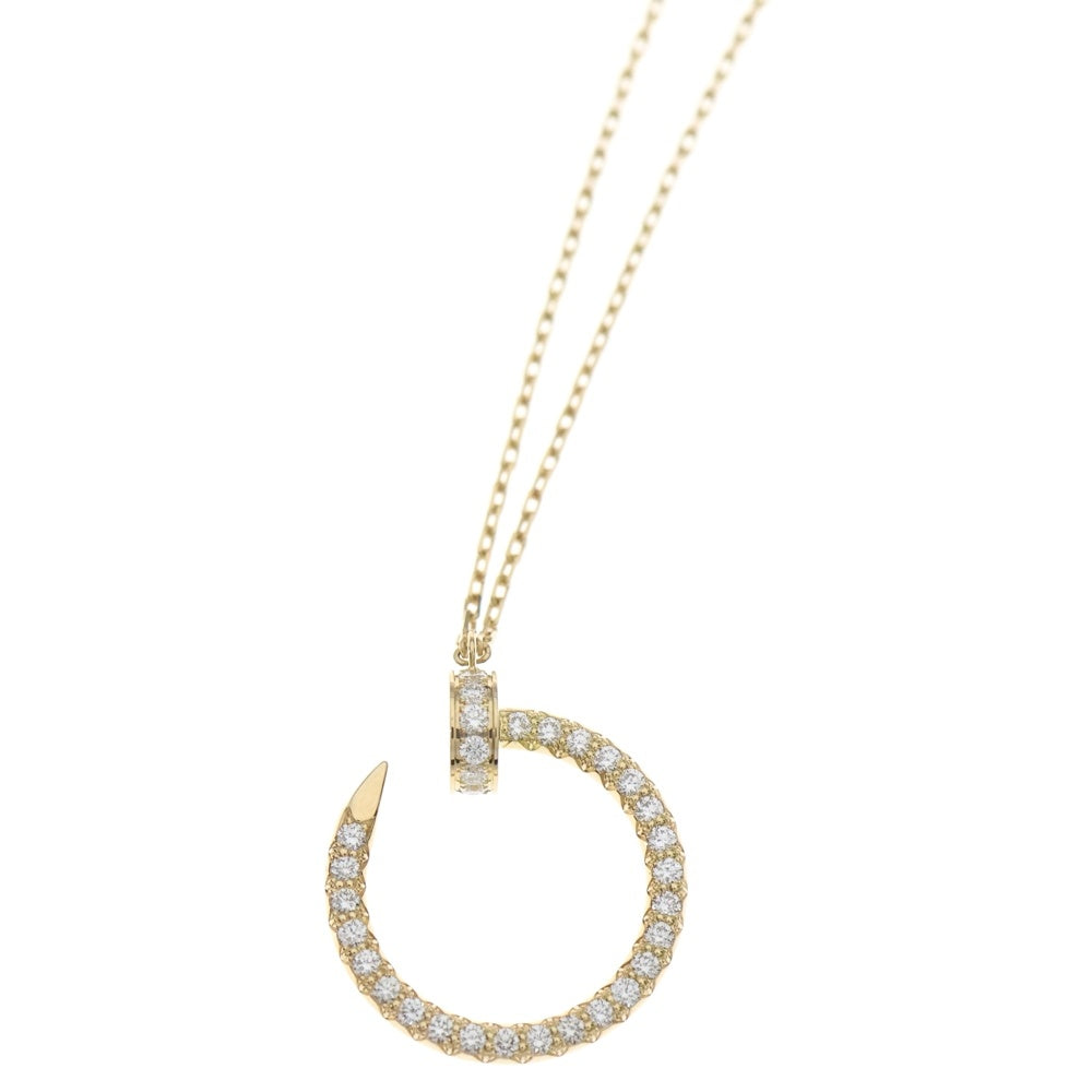 Cartier(カルティエ) ジュストアン クル ダイヤ ネックレス Au750 K18 YG ゴールド ペンダント レディース