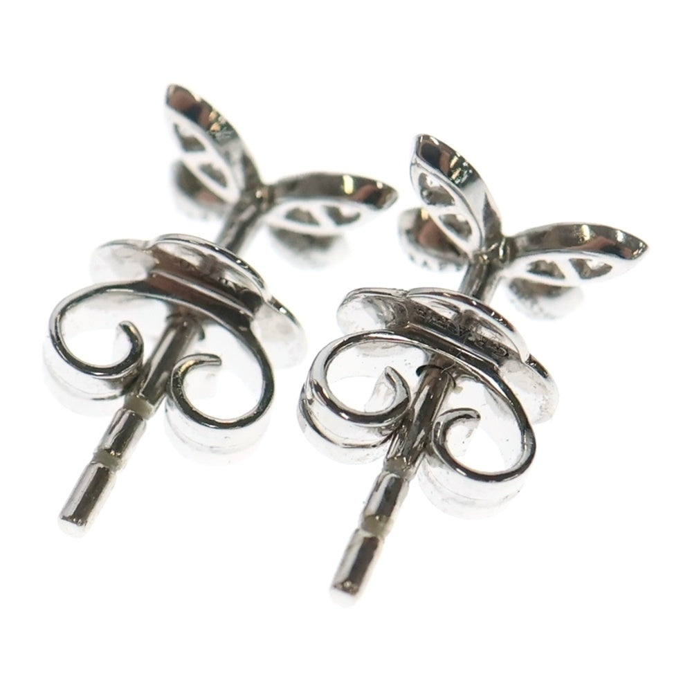 GRAFF(グラフ) バタフライ パヴェ ピアス 0.08ct Au750 WG ホワイト
