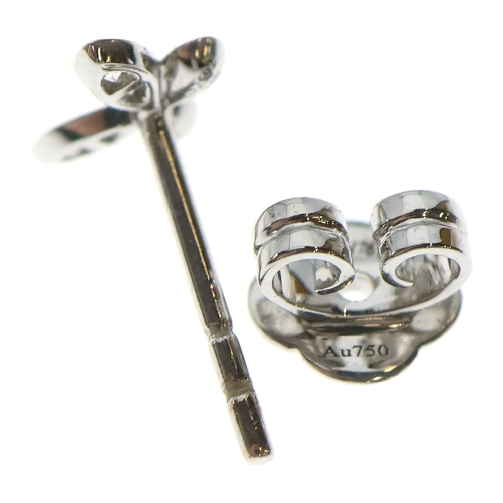 GRAFF(グラフ) バタフライ パヴェ ピアス 0.08ct Au750 WG ホワイト