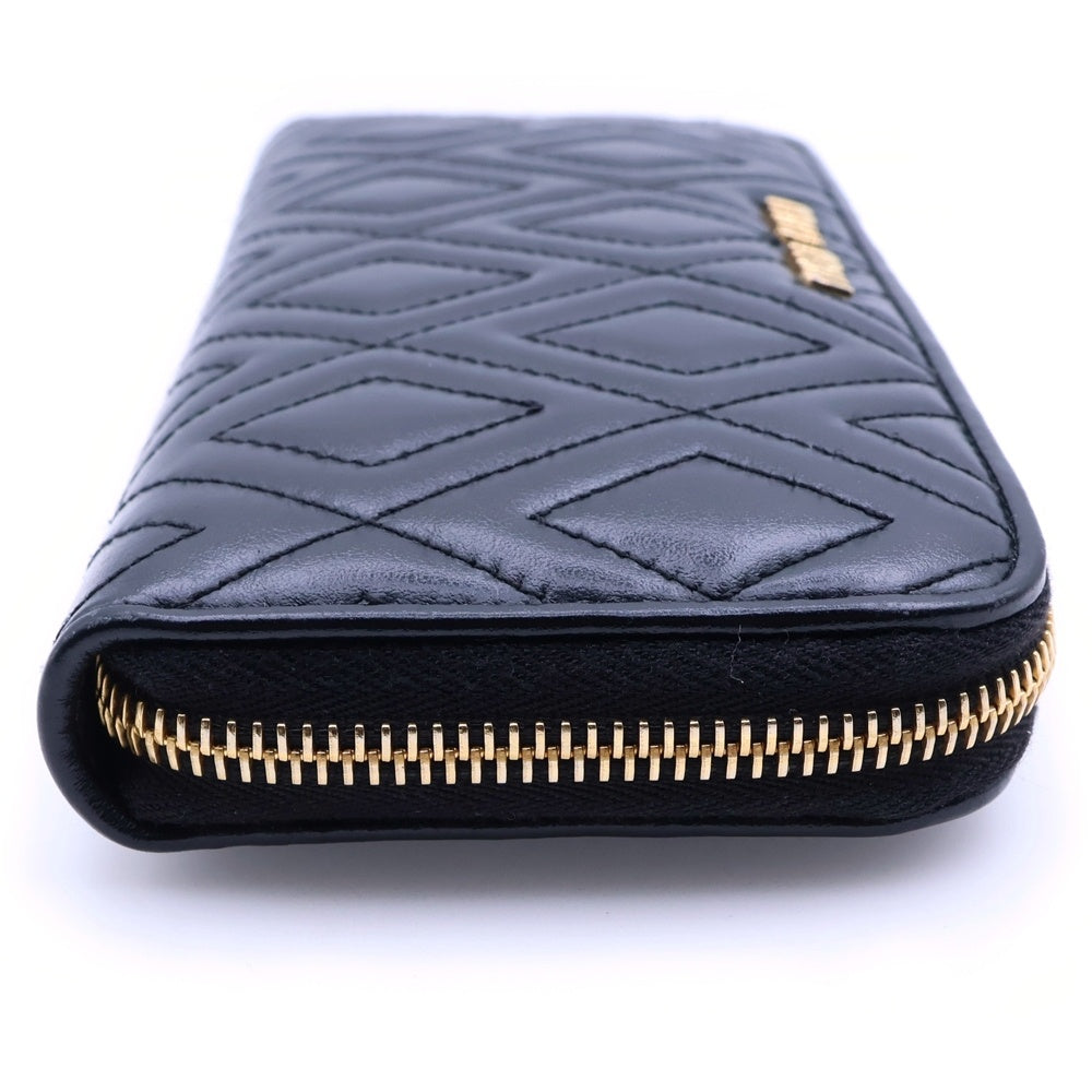 miumiu(ミュウミュウ) マテラッセ 長財布 ロングウォレット ブラック レザー 5ML506 レディース