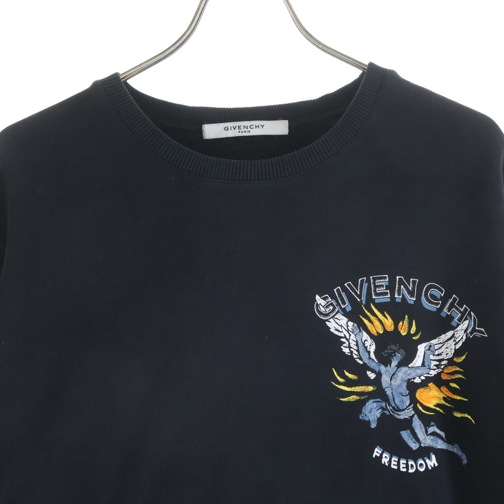 GIVENCHY(ジバンシィ) FREEDOM フリーダムロゴスウェットトレーナー ブラック