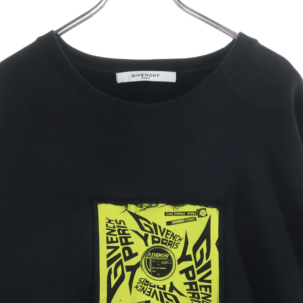GIVENCHY(ジバンシィ) スクエアロゴプリント スウェットトレーナー ブラック