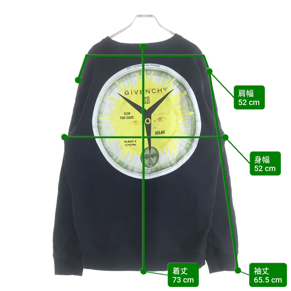 GIVENCHY(ジバンシィ) スクエアロゴプリント スウェットトレーナー ブラック
