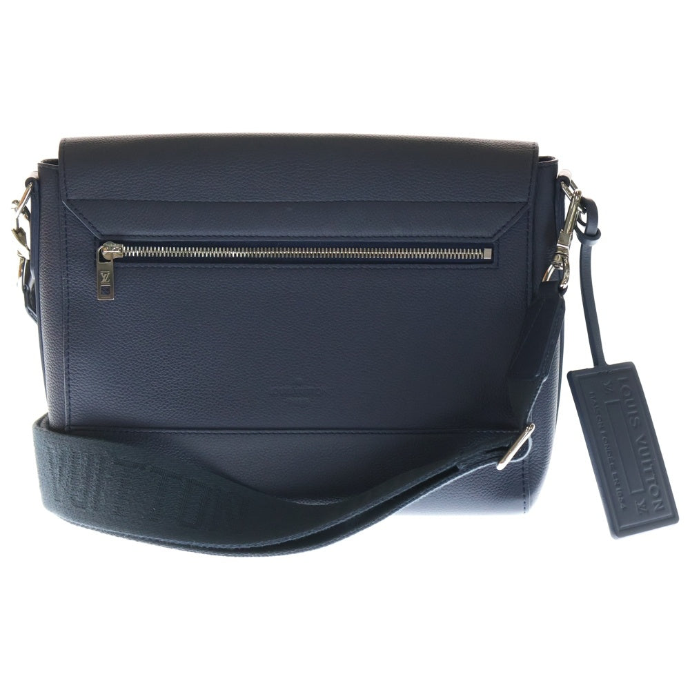 LOUIS VUITTON(ルイヴィトン) アエログラム・テイクオフメッセンジャー バッグ ショルダーバッグ ダークブルー レザー M21363 シルバー金具