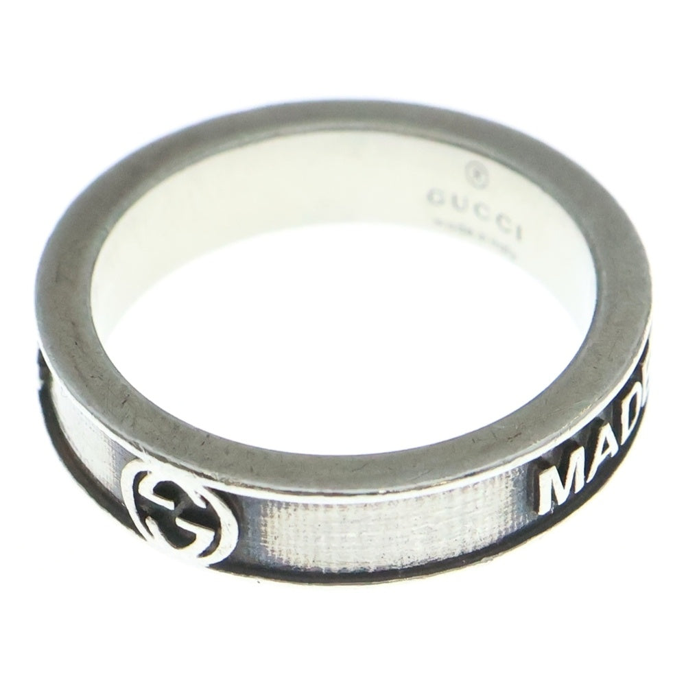 GUCCI(グッチ) Ag925 GGリング 指輪 シルバー #15 レディース