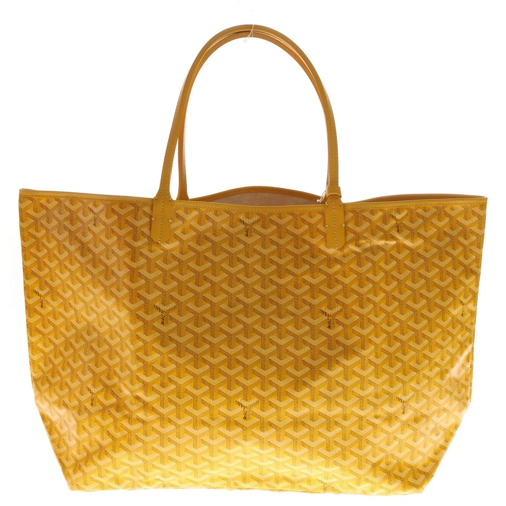 GOYARD(ゴヤール) サンルイGM PVCコーティングキャンバス レザー トートバッグ イエロー レディース