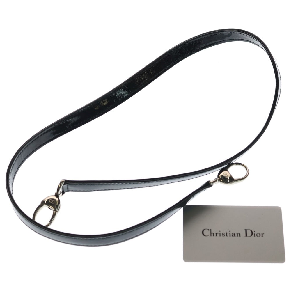 Christian Dior(クリスチャンディオール) レディディオール レザー リボン 2WAY ハンド ショルダーバッグ ピンク/ブラック LRB44551