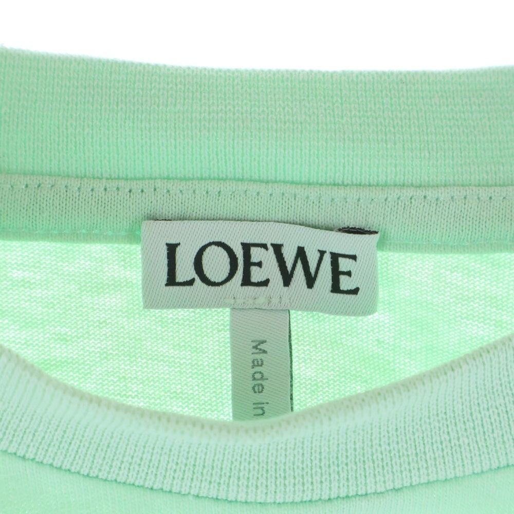 LOEWE(ロエベ) アナグラム刺繍 半袖Tシャツ カットソー グリーン S359Y22X58 レディース