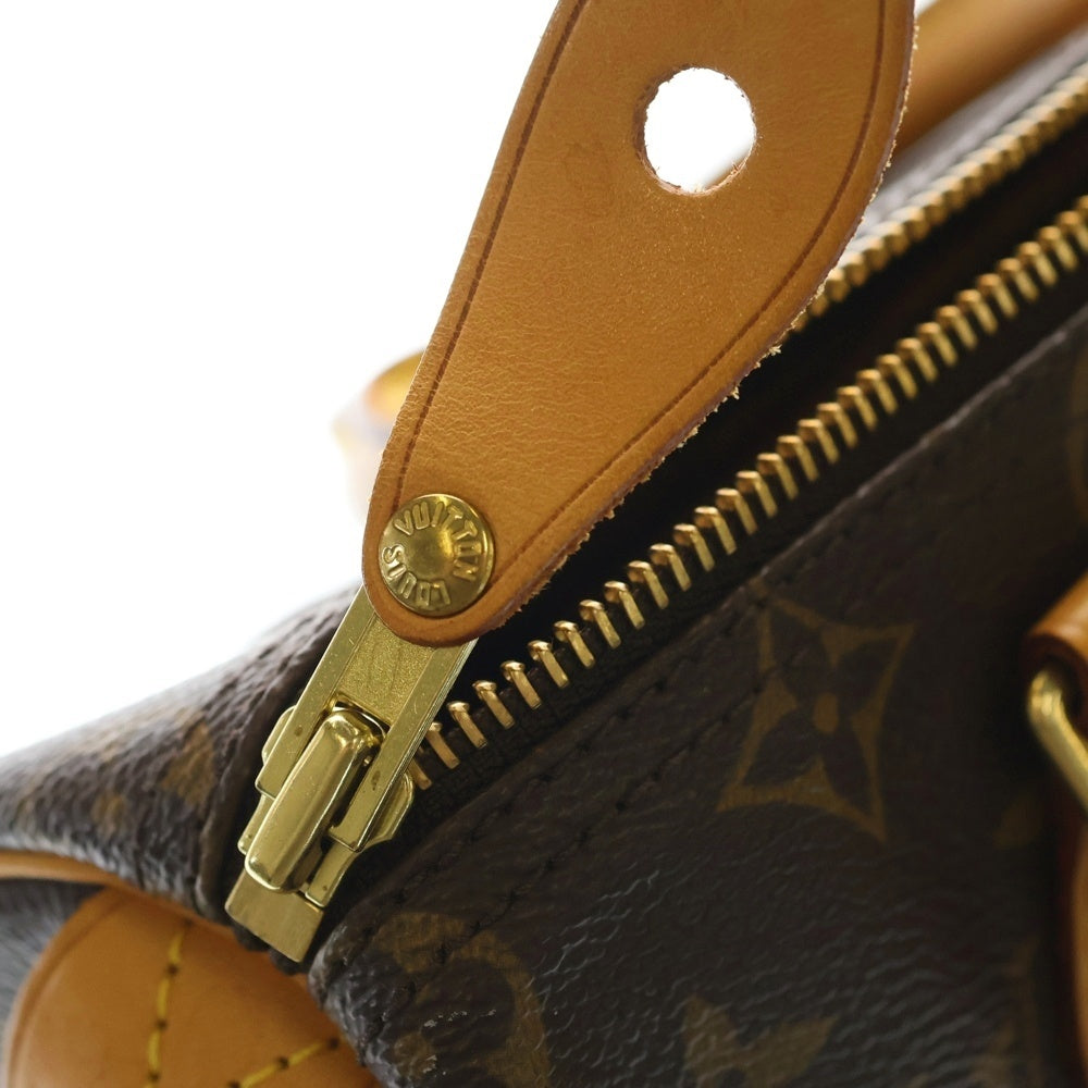 LOUIS VUITTON(ルイヴィトン) モノグラム スピーディ25 ハンドバッグ ミニボストンバッグ ブラウン レザー×PVC M41528 ゴールド金具 レディース
