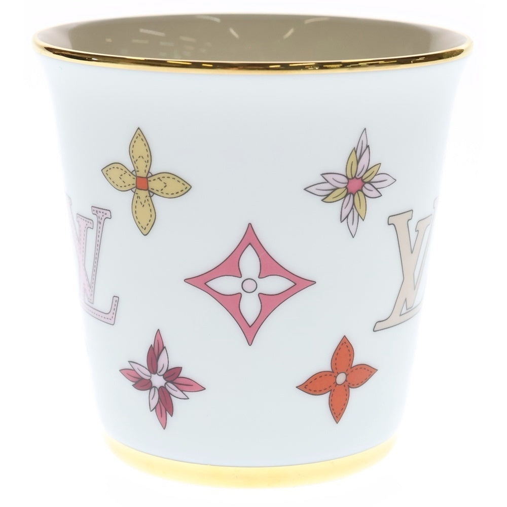 LOUIS VUITTON(ルイヴィトン) モノグラムフラワー ポーセリン マグカップ 食器 ホワイト