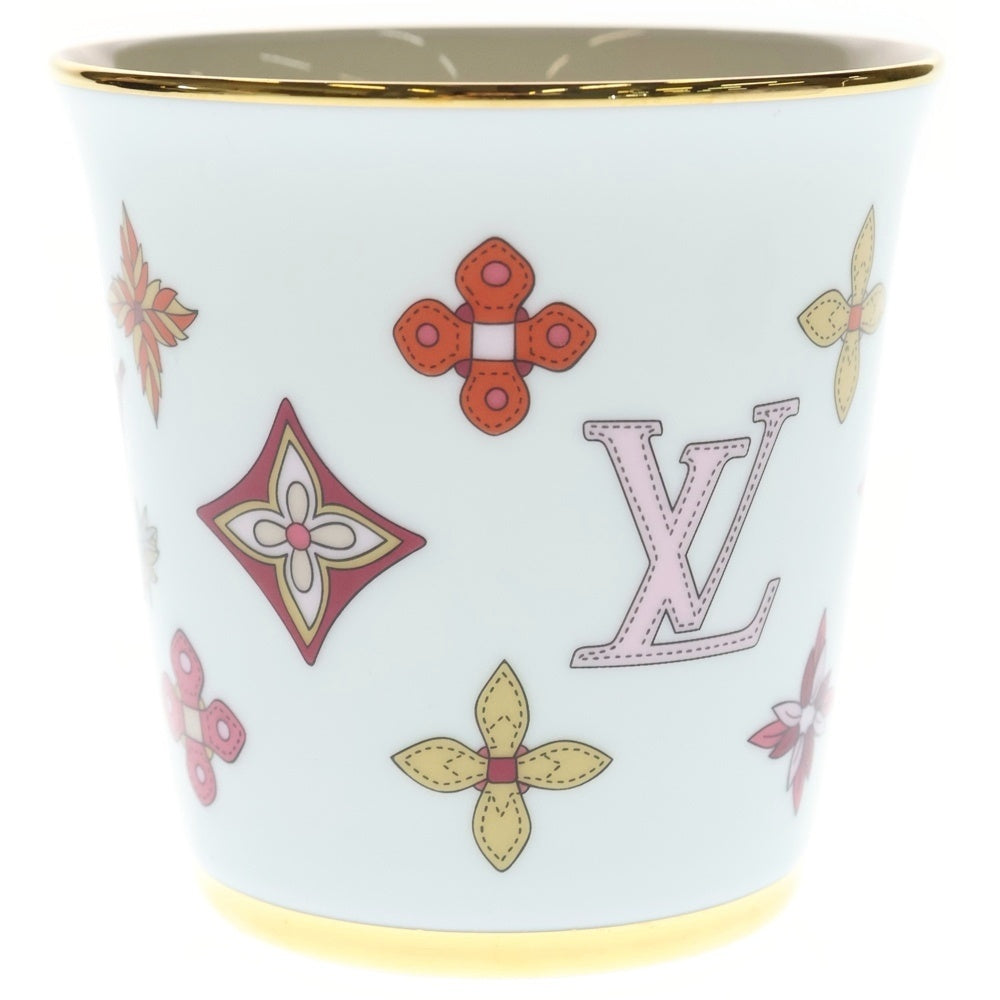 LOUIS VUITTON(ルイヴィトン) モノグラムフラワー ポーセリン マグカップ 食器 ホワイト