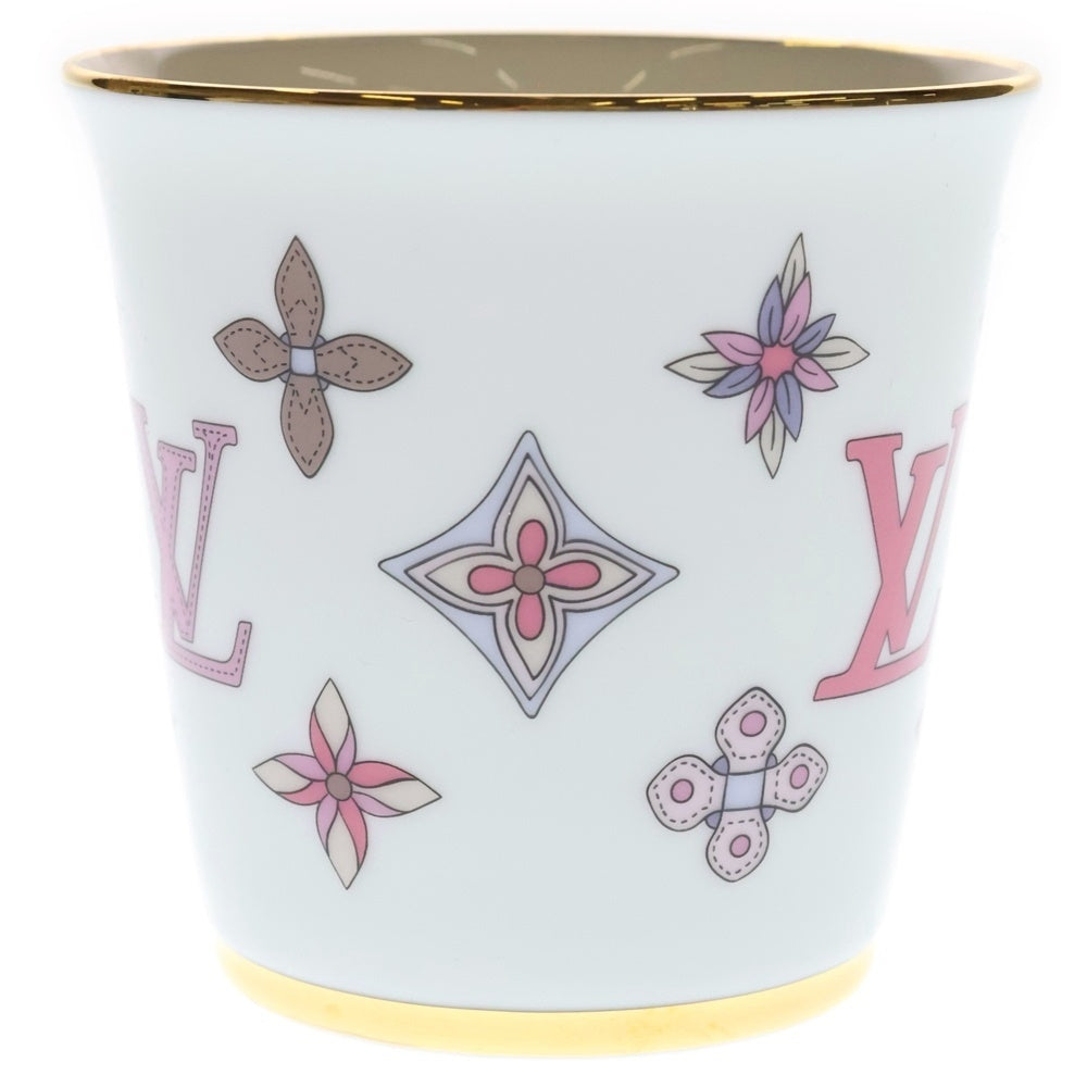 LOUIS VUITTON(ルイヴィトン) モノグラムフラワー ポーセリン マグカップ 食器 ホワイト