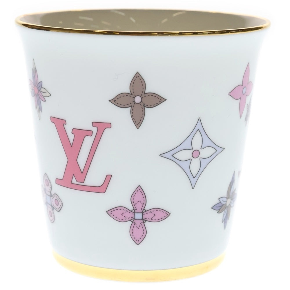 LOUIS VUITTON(ルイヴィトン) モノグラムフラワー ポーセリン マグカップ 食器 ホワイト