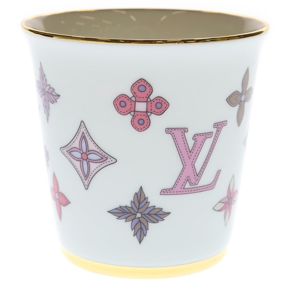 LOUIS VUITTON(ルイヴィトン) モノグラムフラワー ポーセリン マグカップ 食器 ホワイト