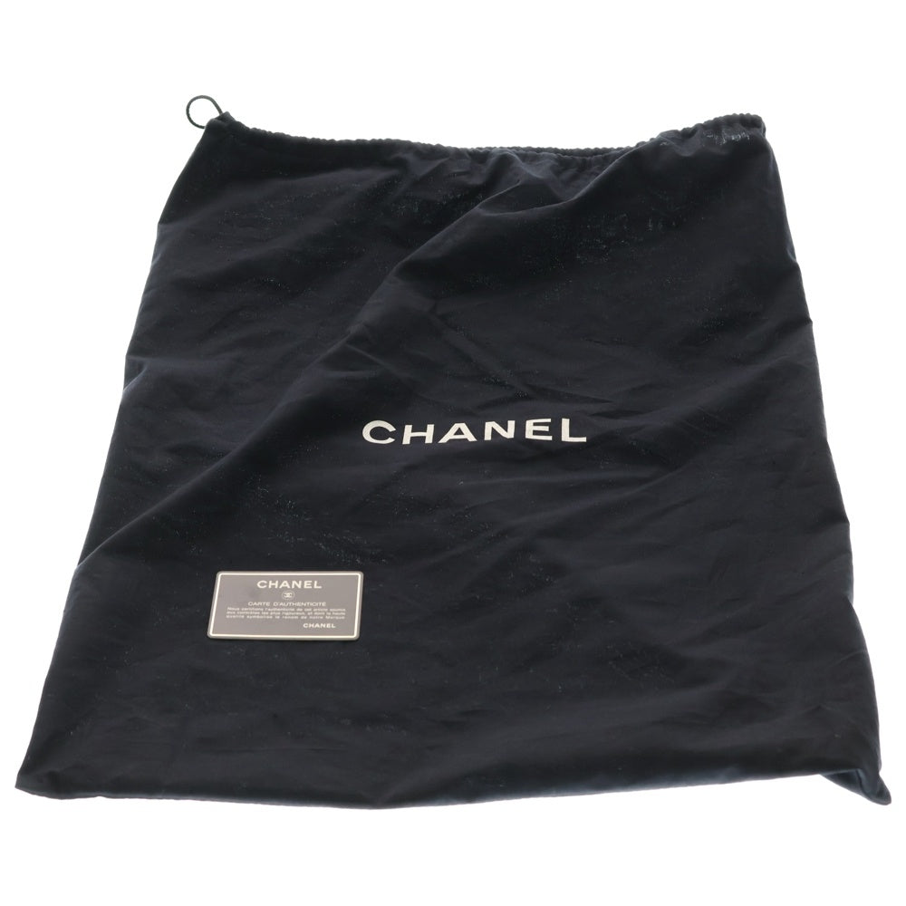 CHANEL(シャネル) デカマトラッセ34 SフラップWチェーン ショルダーバッグ ラムスキン ブラック金具 ブラック レディース