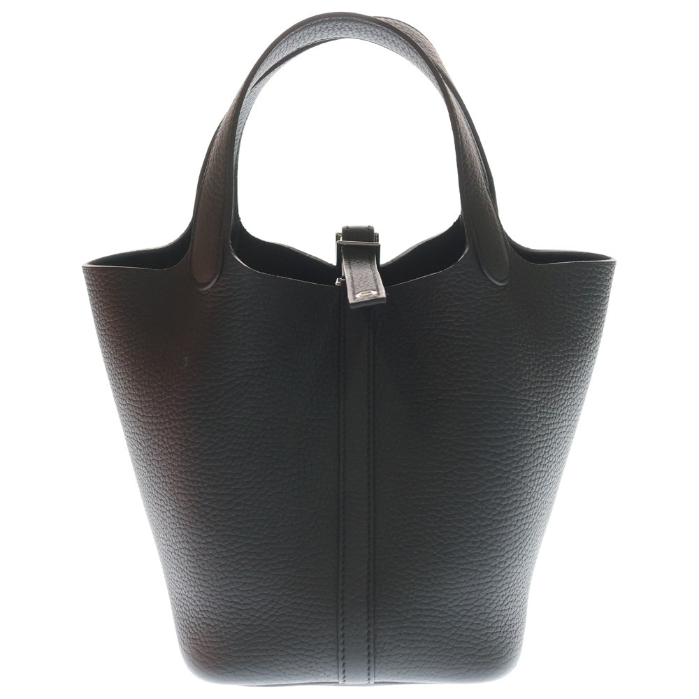 HERMES(エルメス) ピコタンロックPM ノワール トリヨンクレマンス K刻印 シルバー金具 ハンドバッグ