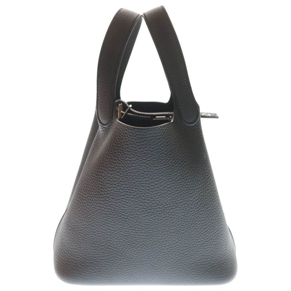 HERMES(エルメス) ピコタンロックPM ノワール トリヨンクレマンス K刻印 シルバー金具 ハンドバッグ