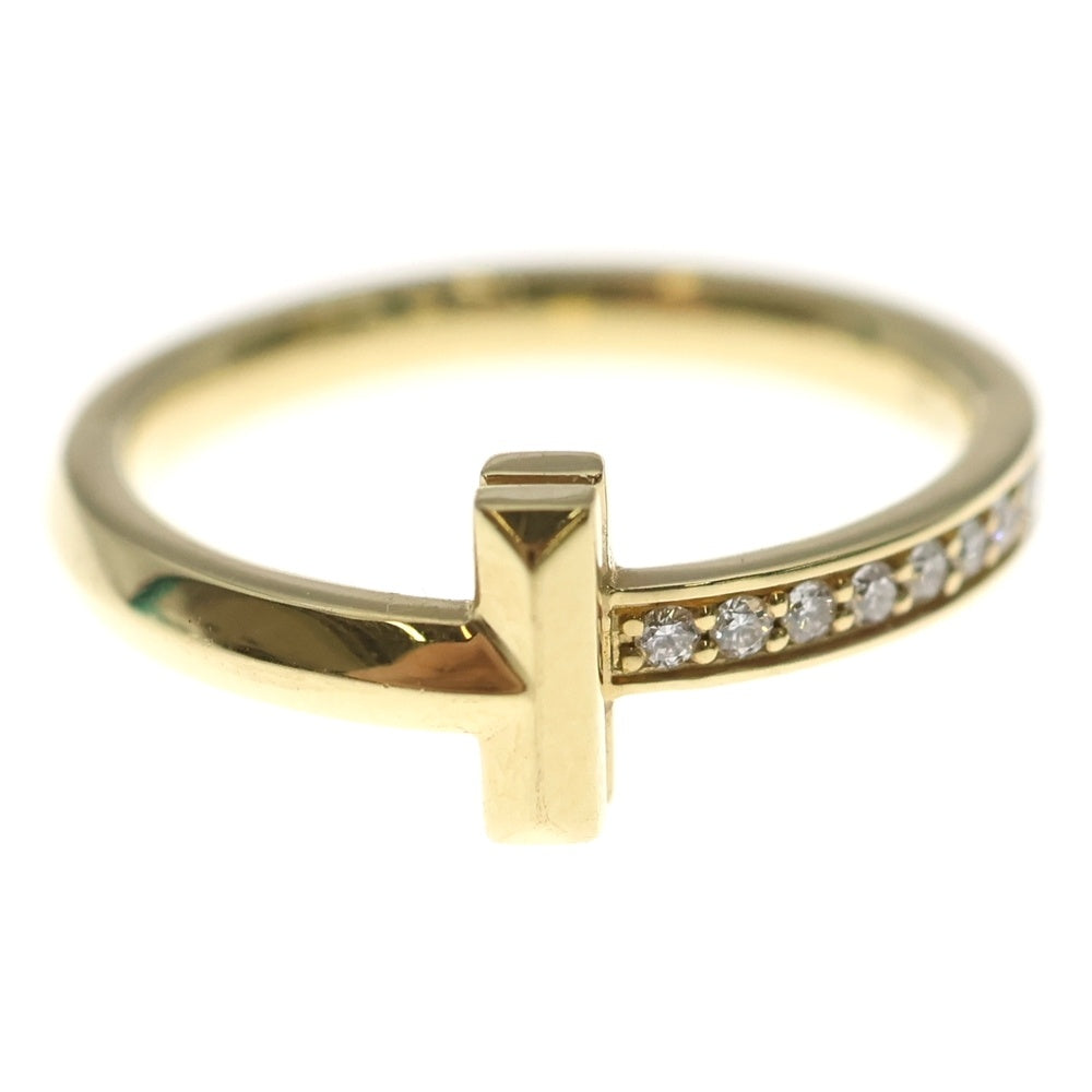 TIFFANY & Co.(ティファニー) Tワン ナロー ダイヤモンド リング 指輪 イエローゴールド Au750 YG ジュエリー