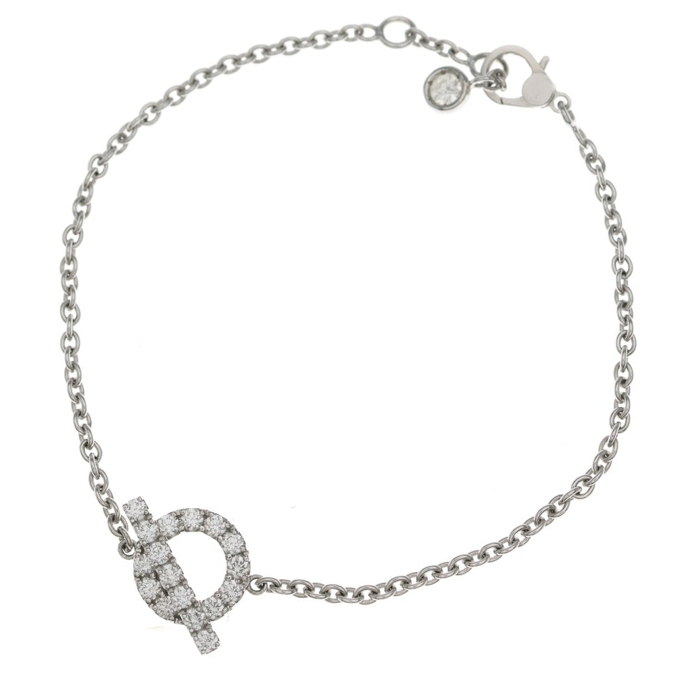 HERMES(エルメス) フィネス ブレスレット ダイヤ シルバー 750WG 4g