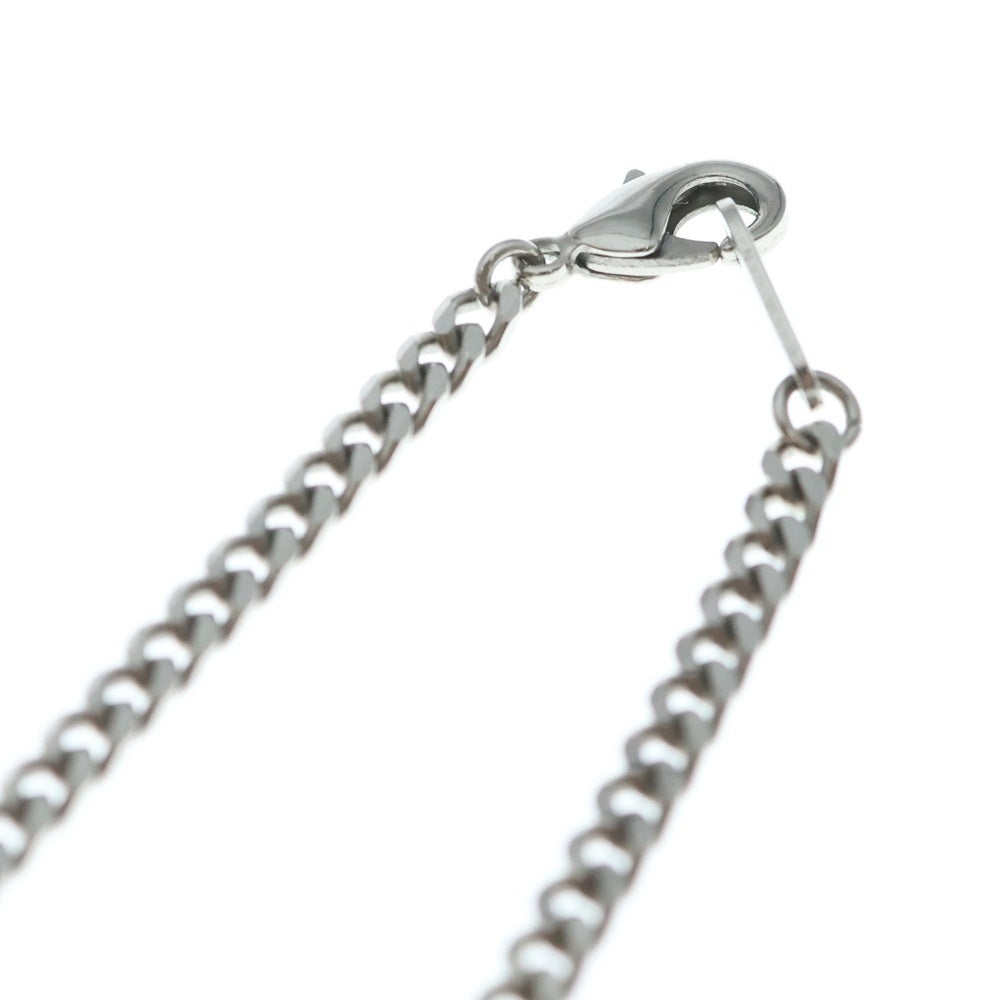 LOUIS VUITTON(ルイヴィトン) ダミエ ステープル ペンダントネックレス チェーン シルバー M02446