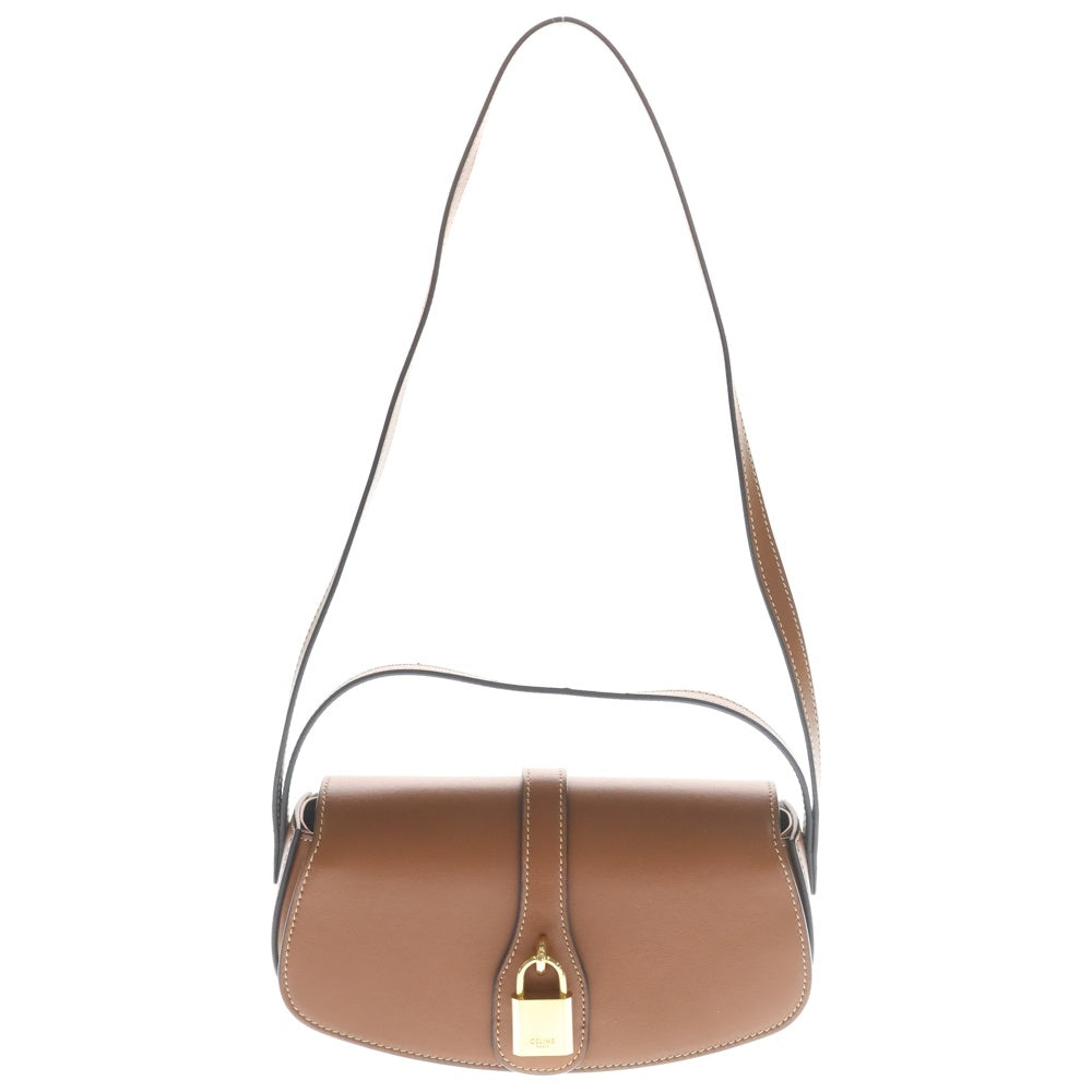CELINE(セリーヌ) クラッチタブー タン ショルダーバッグ ミニバッグ ブラウン レザー ゴールド金具