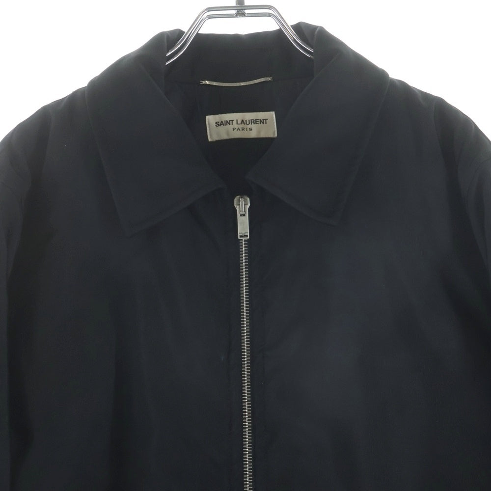 SAINT LAURENT PARIS(サンローランパリ) ジップアップ ボンバージャケット ブラック YP53202300553
