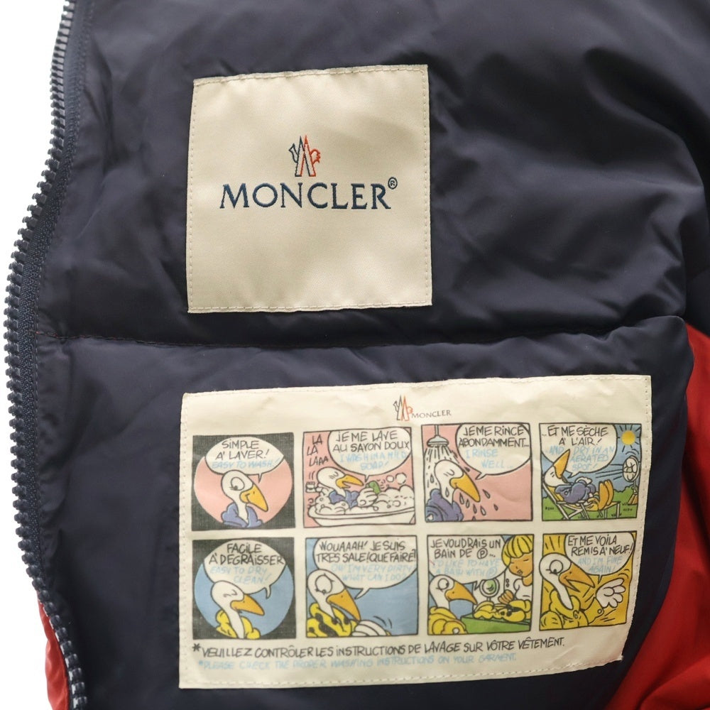 MONCLER(モンクレール) ワッペンロゴ ダウン おくるみ レッド キッズ 240001170873
