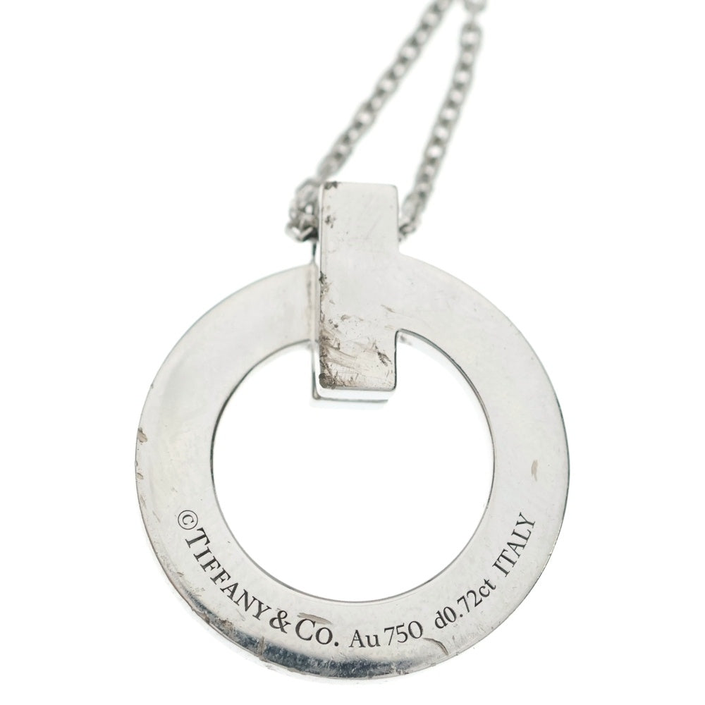 TIFFANY & Co.(ティファニー) Tワン サークル ネックレス Au750 K18 WG