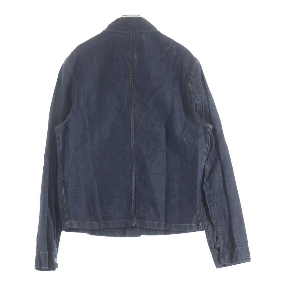 PRADA(プラダ) トライアングルロゴ デニム長袖シャツ インディゴ レディース